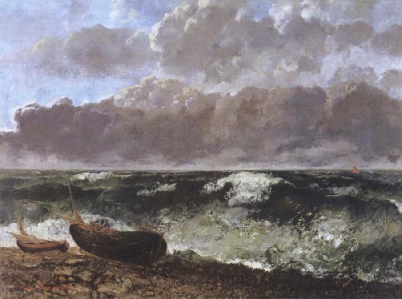 Gustave Courbet The Stormy Sea